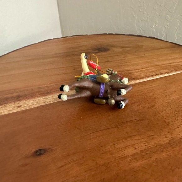 🎄Coca Cola Christmas Ornament Elf Riding Reindeer while Drinking a Coke🎄 - Picture 7 of 9